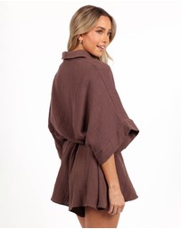 Petal & Pup - Jemmy Romper - Chocolate Brown