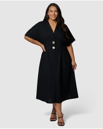Something 4 Olivia - Blair Linen Midi Dress