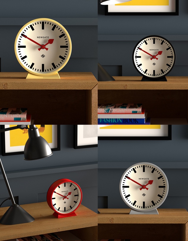 Newgate - Newgate Railway Mantel Clock Cheeky Yellow