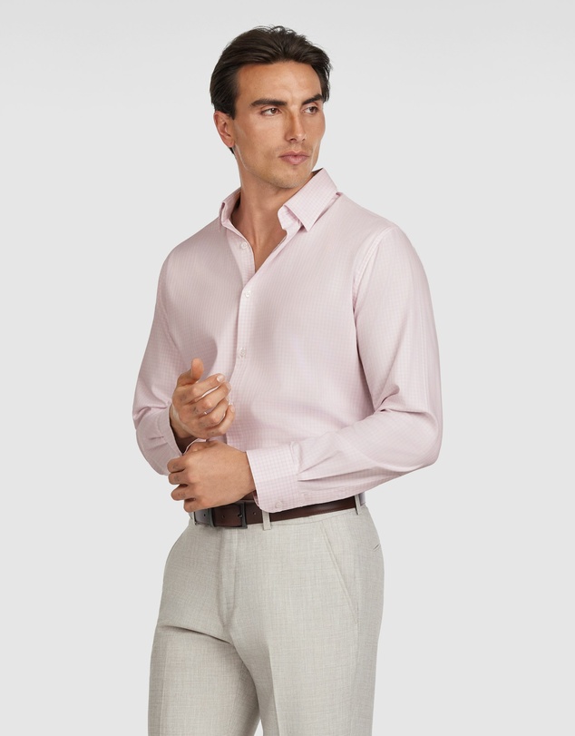 Tarocash - Leeds Slim Bamboo Check Shirt