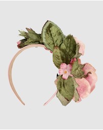 Max Alexander - Pink Vintage Flowers Fascinator Headband