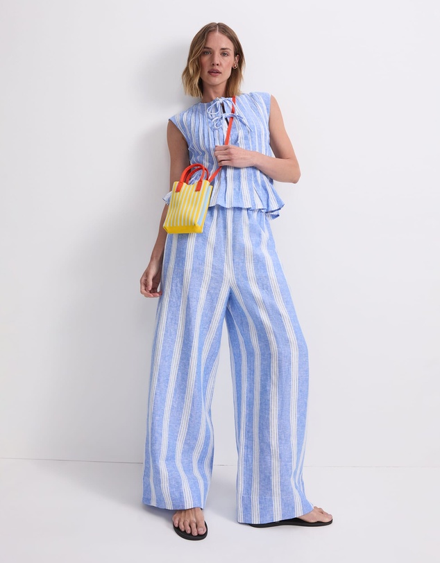 Sportscraft - Ariana Stripe Linen Pant