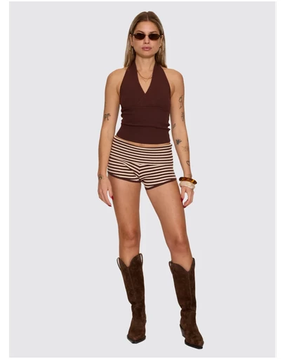Thrills - Dayna Knit Halter Top