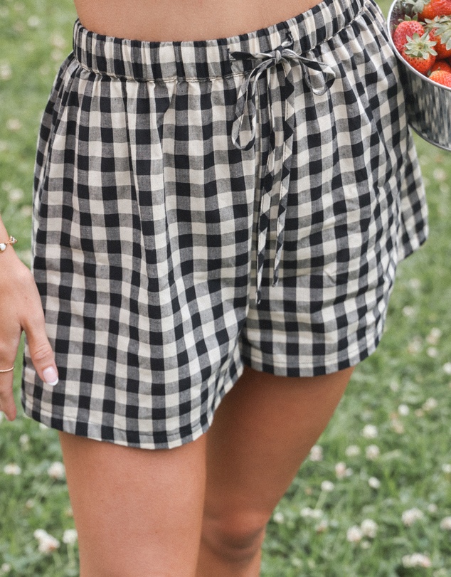 Petal & Pup - Rory Shorts - Black Gingham