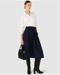 SACHA DRAKE - Pleated A-Line Skirt