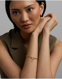 Michael Hill - Diamond Letter O Initial Pendant in 10kt Yellow Gold