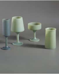 porter green - stegg | silicone unbreakable highball glasses