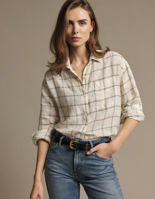R.M.Williams - Hopeland Linen Check Shirt