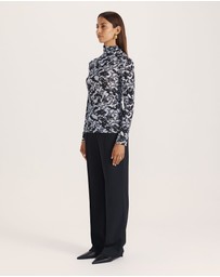 SABA - Truffle Wool Long Sleeve Top