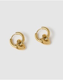 Miz Casa and Co - Serena Heart Huggie Earrings