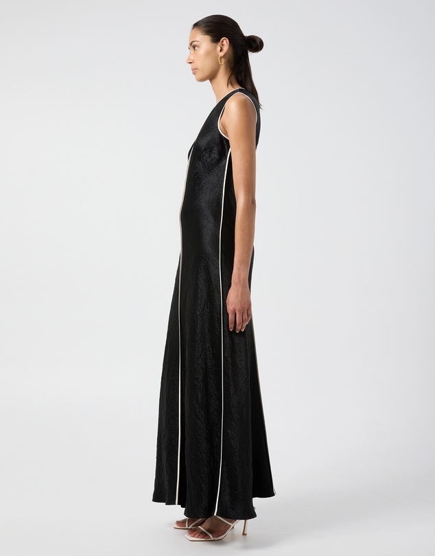 Third Form - Crush Contrast Bind Maxi Tank Dress