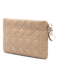 Pre-Loved by Azura Reborn - Pre-Loved Coated Canvas Cannage Lady Dior Panarea Clutch