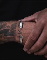 Haze & Glory - ICONIC EXCLUSIVE - Bracelet Men Bangle Coconut Society in 925 Sterling Silver