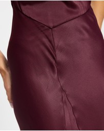 & Other Stories - Twist-Detail Satin Midi Dress