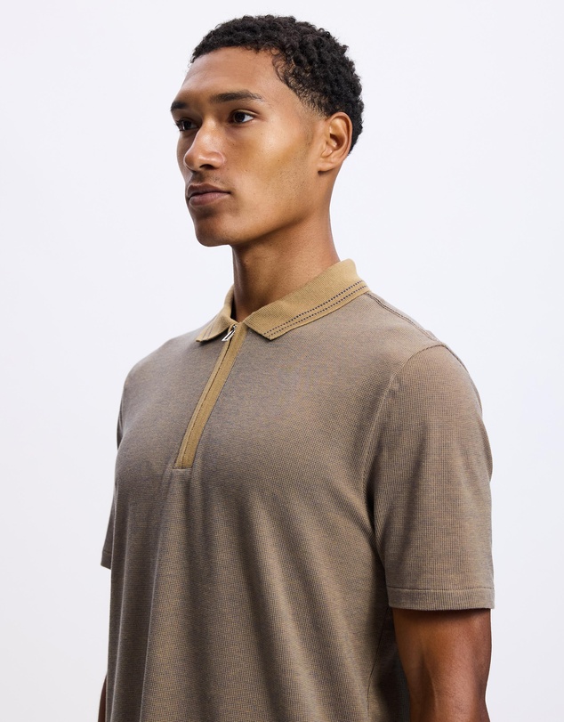 Paul Smith - Jacquard Zip-Neck Polo Shirt
