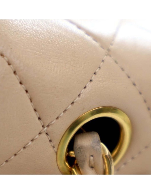 Pre-Loved by Azura Reborn - Pre-Loved Small Square Quilted Lambskin Flap