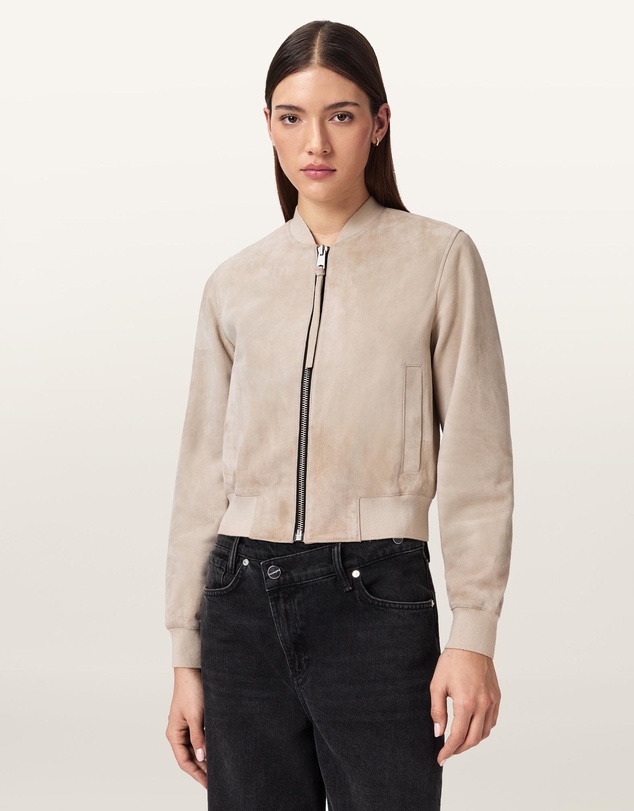 AllSaints - Orten Suede Bomber