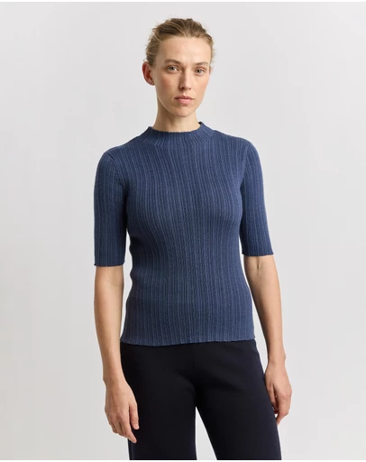 Toorallie - Variegated Rib Top