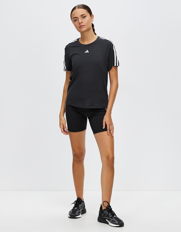 adidas Performance - Training Essentials 3-Stripes High-Waisted Short Leggings