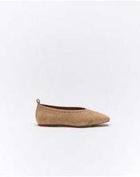 Goldie The Label - Chiara Leather Ballet