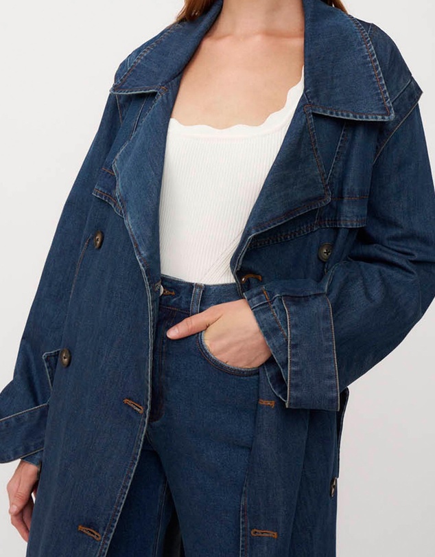 BY JOHNNY. - The Astrid Denim Trench