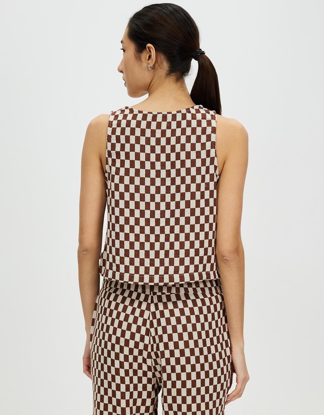 Brixton - Mykonos Small Check Tank