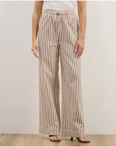 Atmos&Here - Niva Striped Relaxed Pants