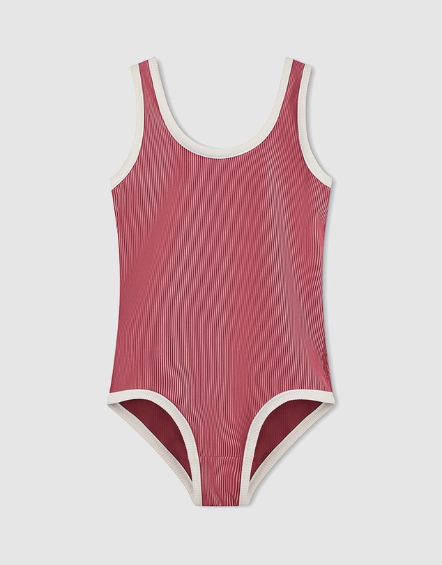 Zulu & Zephyr Mini - Mini Stripe Rib Scoop One Piece - Babies-Teens