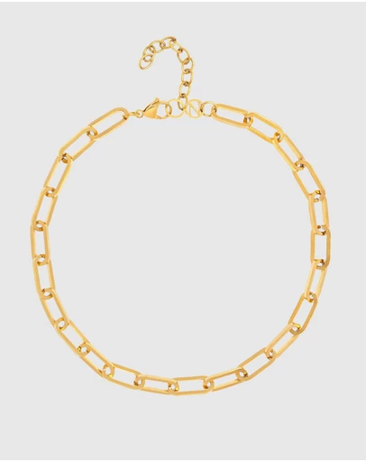 Nialaya Jewellery - Gold Link Chain Necklace
