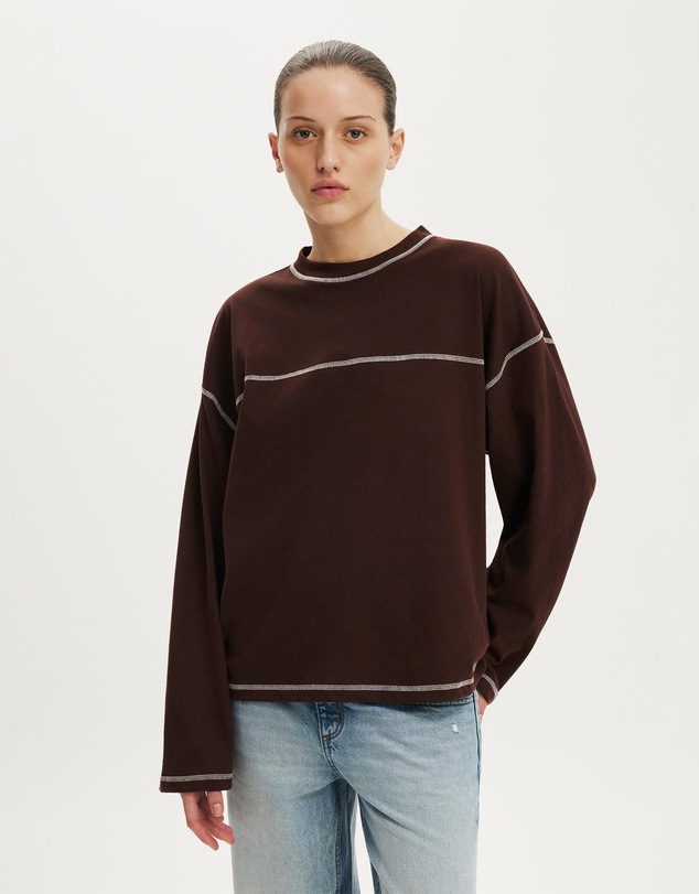 Cotton On - Boxy Long Sleeve Top