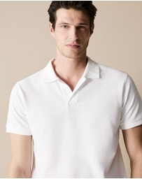 Trenery - Classic Pique Polo in White