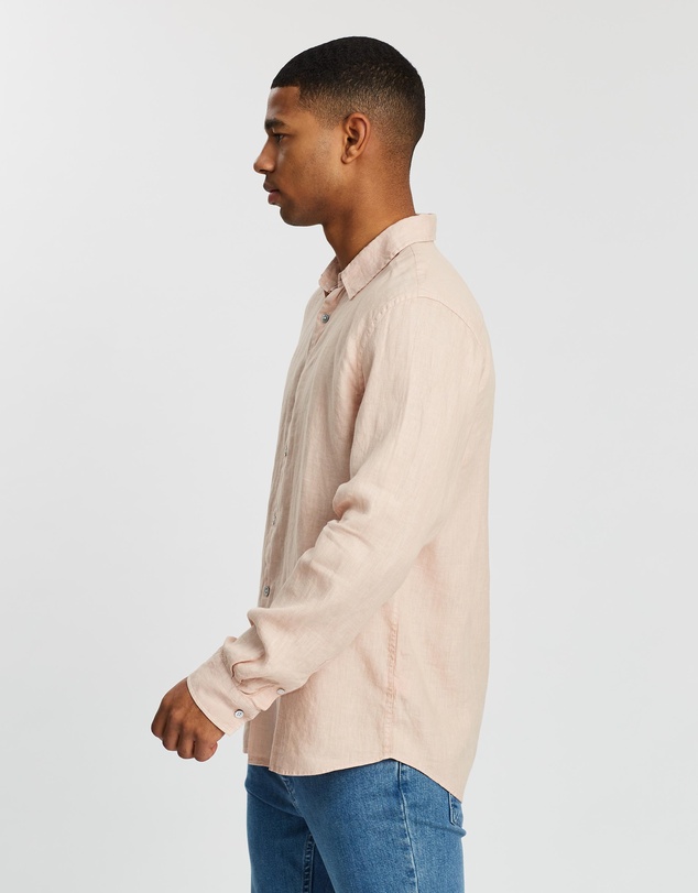 Assembly Label - Casual Long Sleeve Linen Shirt