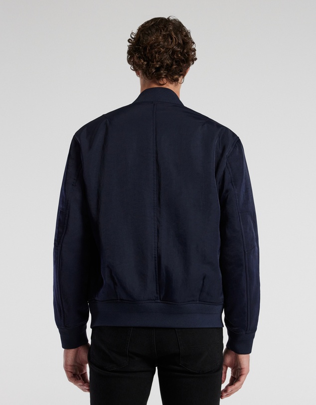 Calibre - Padded Nylon Bomber Jacket Navy