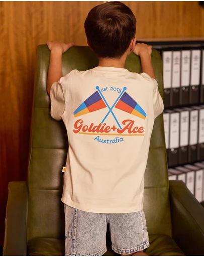 Goldie + Ace - Noah Denim Pocket Shorts - Babies-Kids