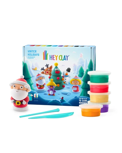 Hey Clay - Christmas Winter Holidays Large Pack (15 Cans & 2 Tools)