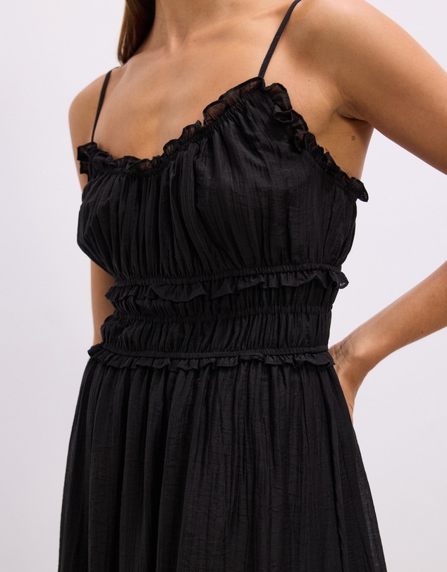 The Fated - Lila Shirred Maxi Dress
