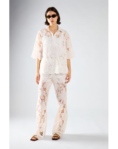 WHITE EMBROIDERED