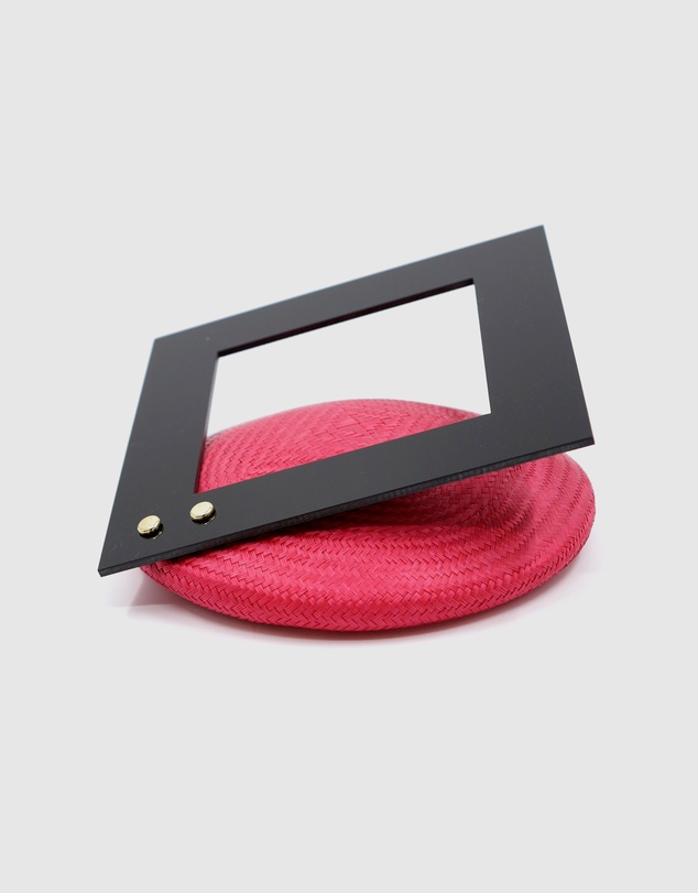 FORD MILLINERY - Mod Square Red/Black