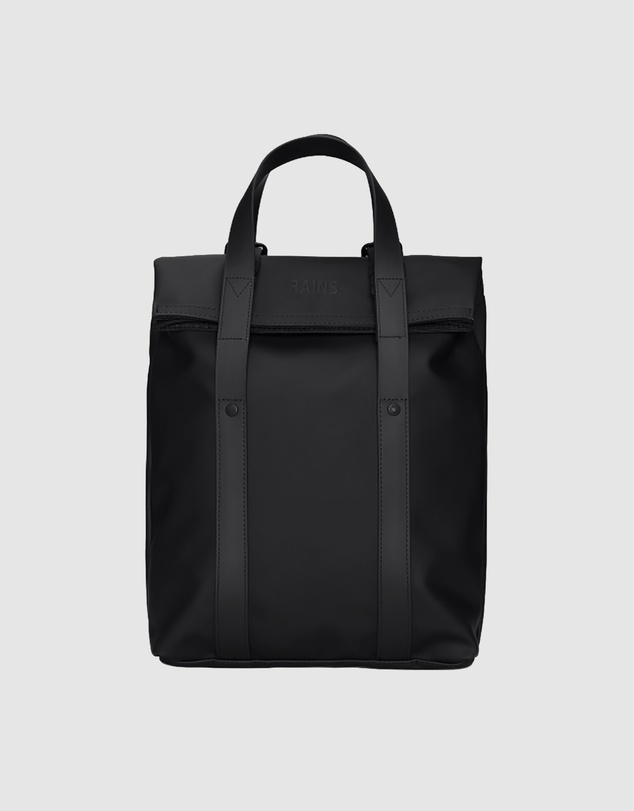 RAINS - Unisex 2 Way Tote Backpack Mini Black