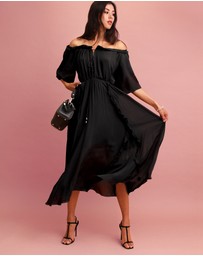 Belle & Bloom - Amour Amour Ruffled Midi Dress