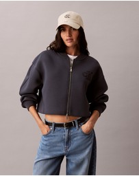 Calvin Klein Jeans - Smooth Cropped Relaxed Bomber Jacket