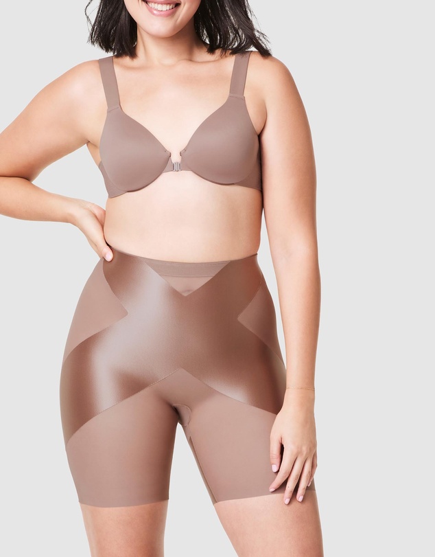 Spanx - Shaping Satin Midthigh X Booty-Lifting Shorts