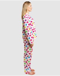 Sant And Abel - Women's Drawbertson Drippy Lips Long PJ Set