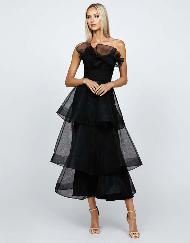 Bariano - Kascade Tiered Ruffle Midaxi