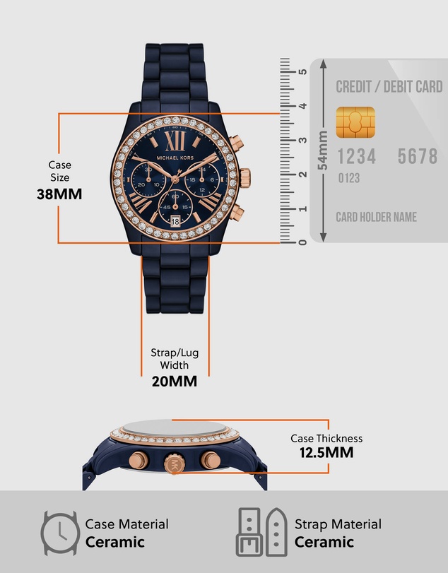 Michael Kors - Lexington Blue Chronograph Watch