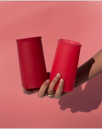 porter green - stegg | silicone unbreakable highball glasses