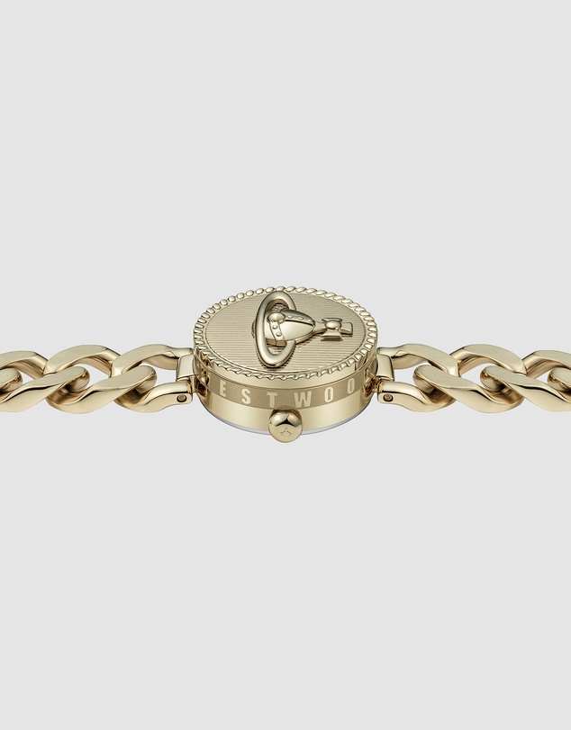 Vivienne Westwood - Vivienne Westwood Orb Button 25mm Gold Strap Watch