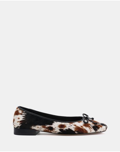 Cowhide Print On Leather