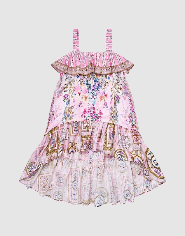 Camilla - Wide Strap High Low Dress - Kids-Teens