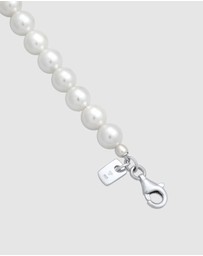 Kuzzoi - ICONIC EXCLUSIVE - Necklace Male Shell Pearl White 925 Sterling Silver